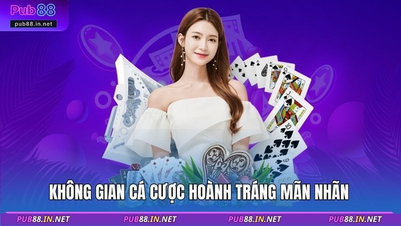 Không gian cá cược hoành tráng mãn nhãn 